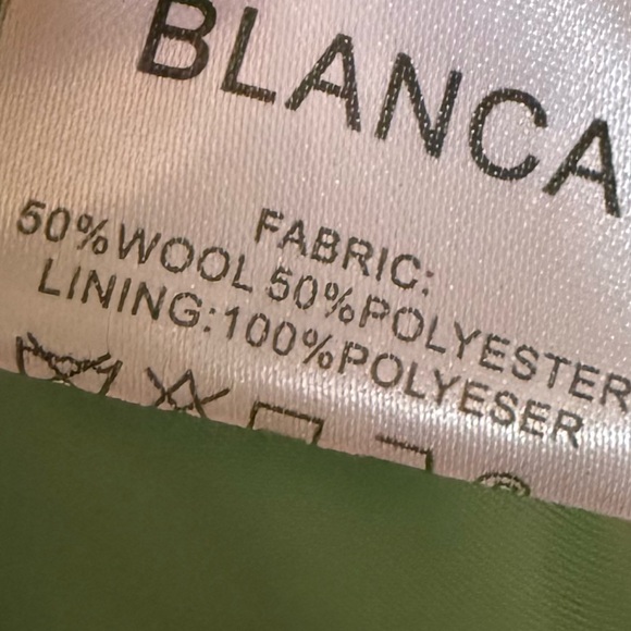 BLANCA Adeline Wool Blend Oversized Coat In Green NWT Size XS/S - Picture 8 of 8